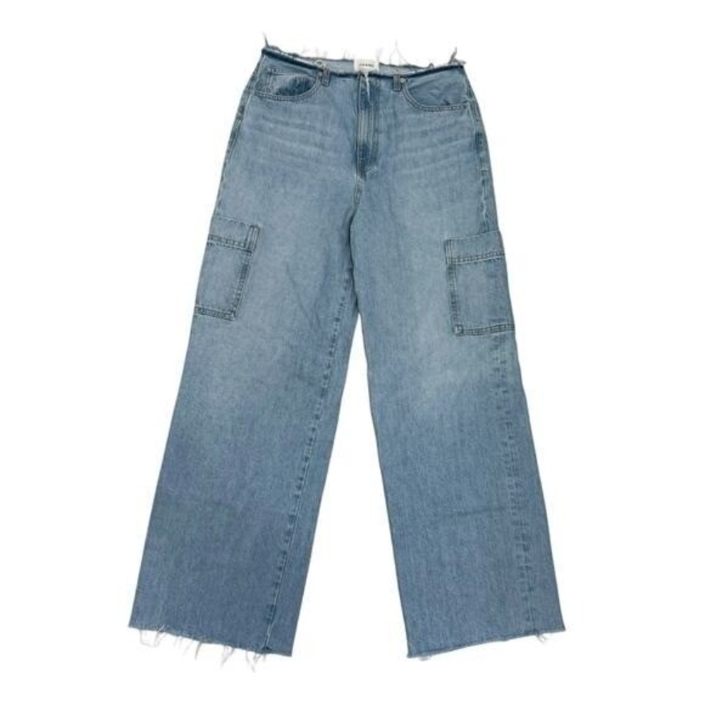 FRAME Jeans Womens 29 Wide Leg Cargo Light Denim  Made in USA